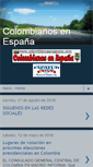 Mobile Screenshot of colombianosenespana.com