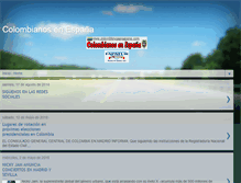 Tablet Screenshot of colombianosenespana.com